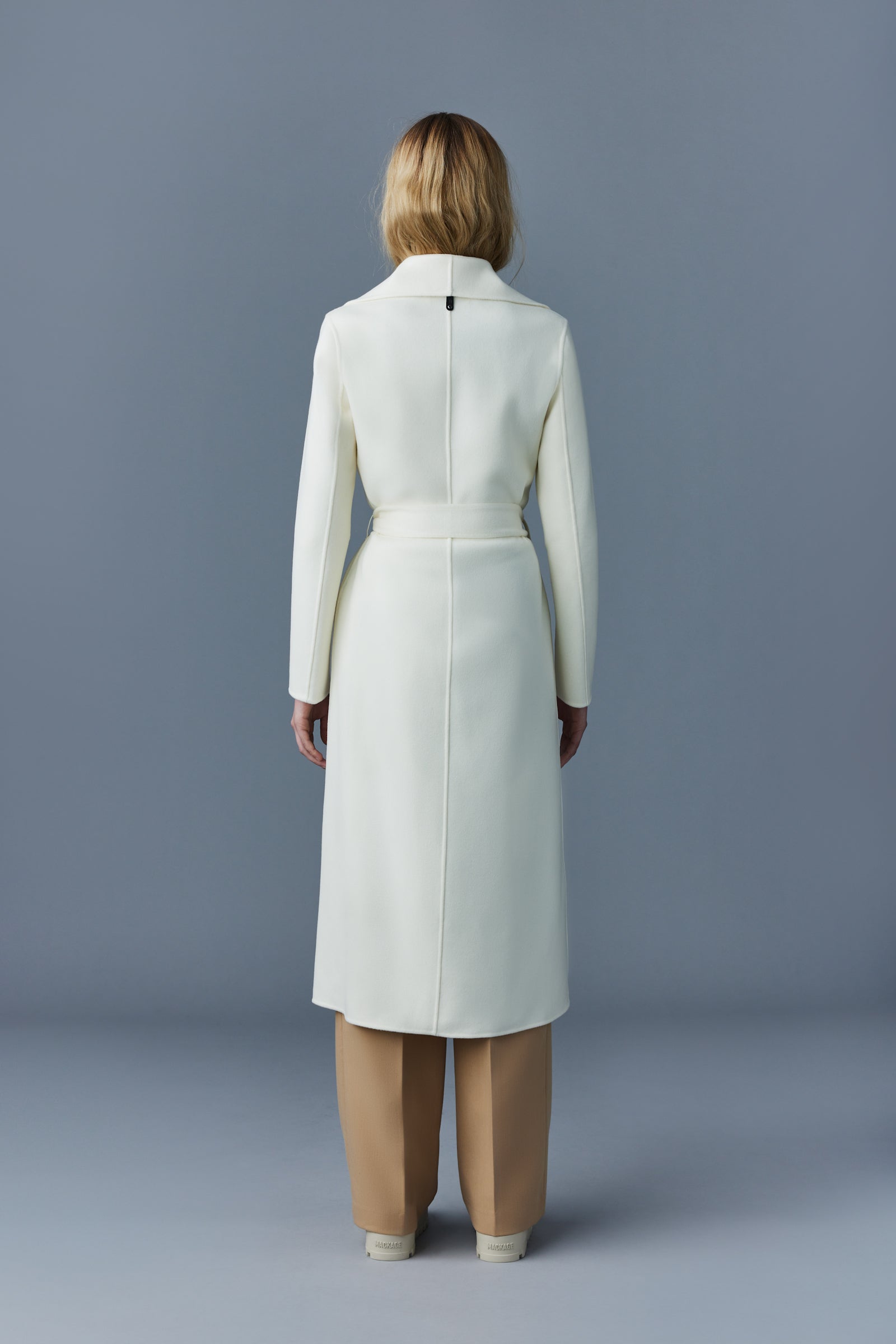 Cream wool sales wrap coat