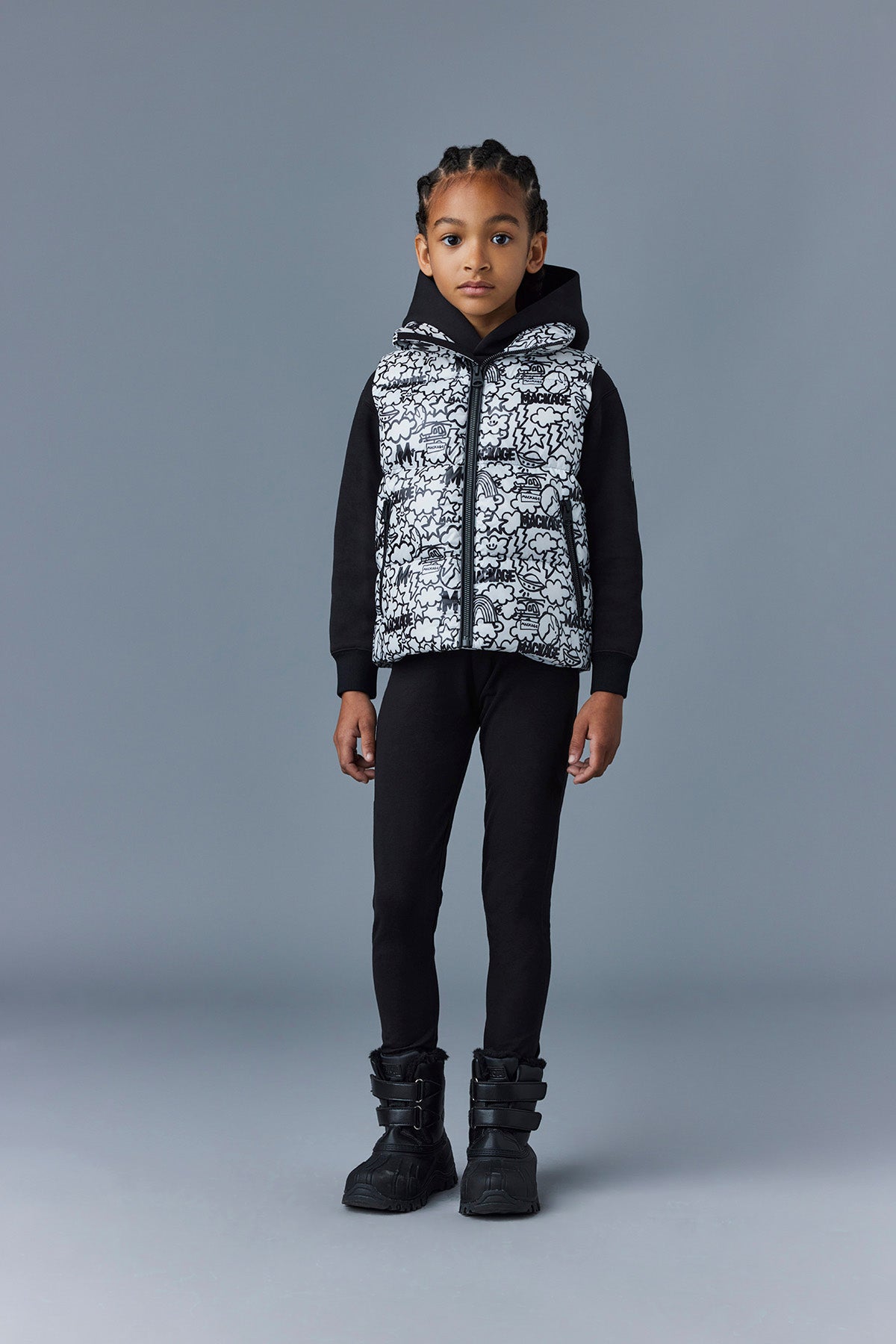 Black puffy clearance vests for juniors